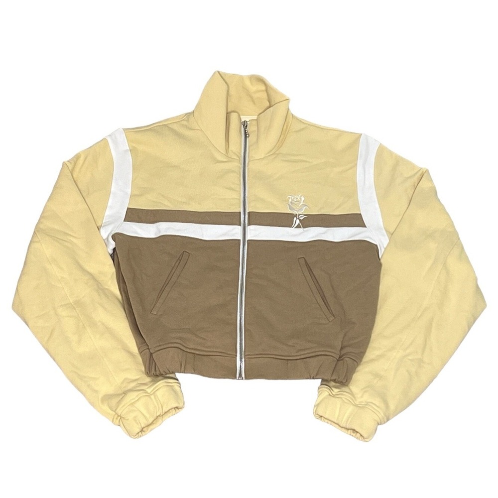 Kijun Women's Full Zip Mock Neck Crop Fleece‎ Jacket